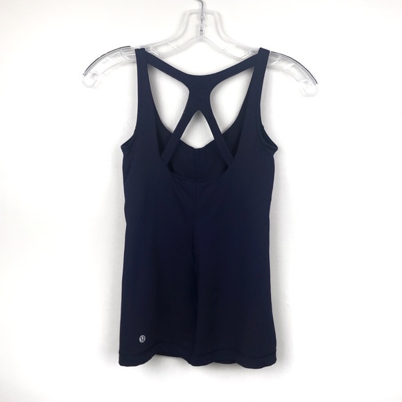 Lululemon | Optimal Tank Sports Bra Deep Indigo 4 - Picture 4 of 8